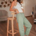 Airy Mid-Rise Barrel Jeans
