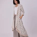 Selma Linen Motif Kimono