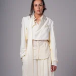 #12 Asymmetrical Cropped Blazer