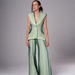 #10 Teal Panelled Vest